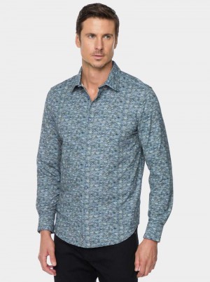 Robert Graham Clarendon Long Sleeve Button Down Shirt Szare | HFJDOY918