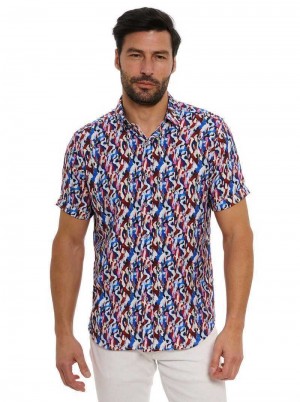 Robert Graham Crue Short Sleeve Button Down Shirt Multi | BWEVJK674