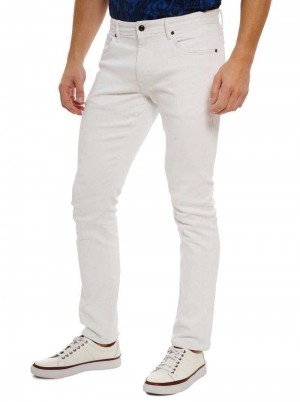 Robert Graham Kalon Denim Pant Białe | WBZALP631
