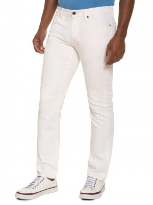 Robert Graham Kilmer Denim Białe | JEOLZT740