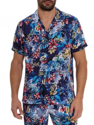 Robert Graham Merrick Short Sleeve Button Down Shirt Multi | QHCUWD934
