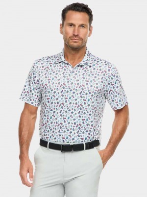 Robert Graham Shuffle N Shake Short Sleeve Knit Polo Magenta | ZECLXQ450
