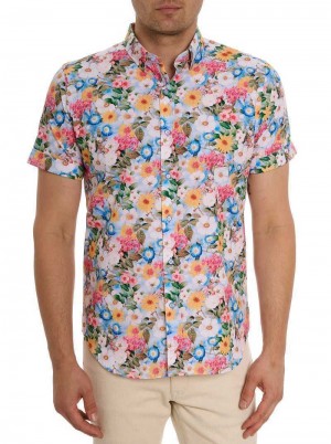 Robert Graham Taton Short Sleeve Button Down Shirt Multi | LAMKCZ198