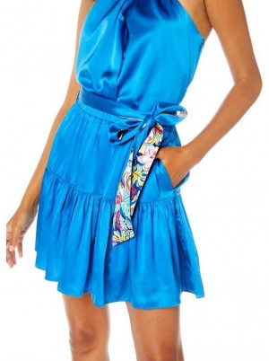 Robert Graham Vanessa Skirt Granatowe | RZMIFP639